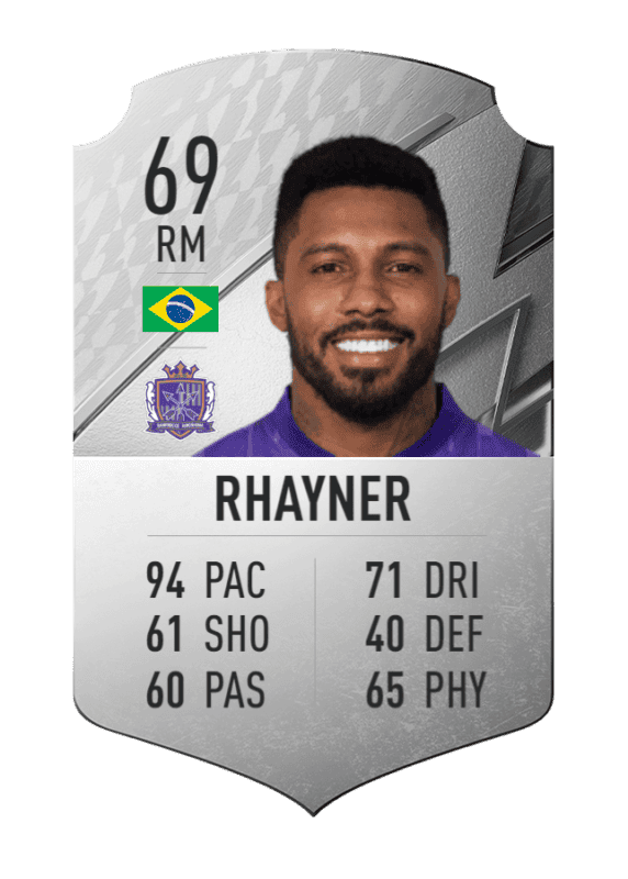 Carta Rhayner plata único FIFA 22 Ultimate Team