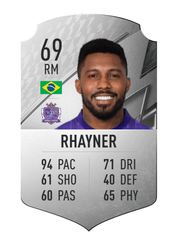 Carta Rhayner plata único FIFA 22 Ultimate Team