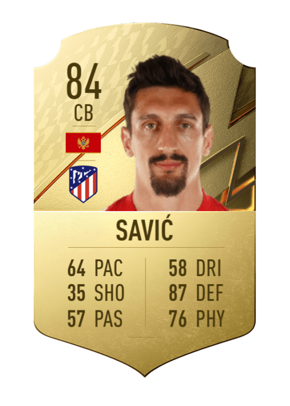 Carta Savic oro único FIFA 22 Ultimate Team