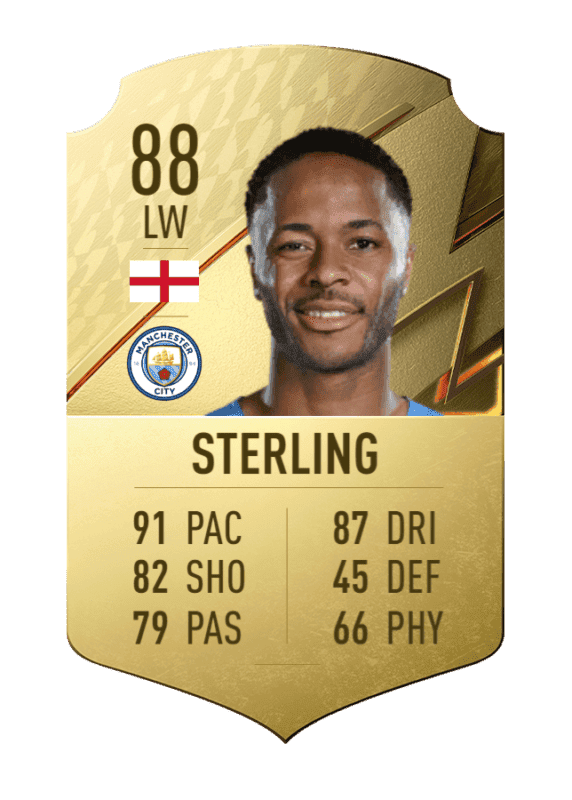 Carta Sterling oro único FIFA 22 Ultimate Team