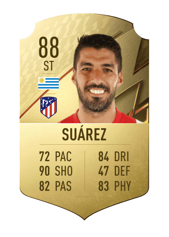 Carta Luis Suárez oro único FIFA 22 Ultimate Team