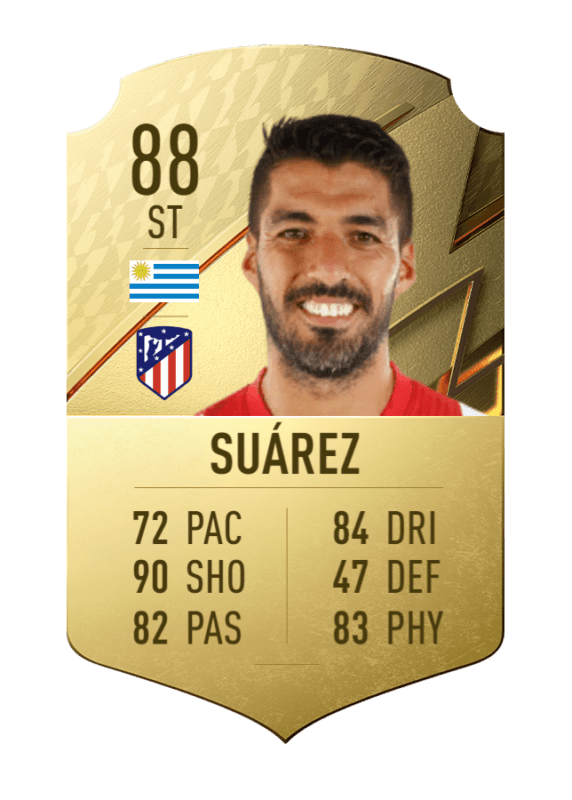 Carta Luis Suárez oro único FIFA 22 Ultimate Team