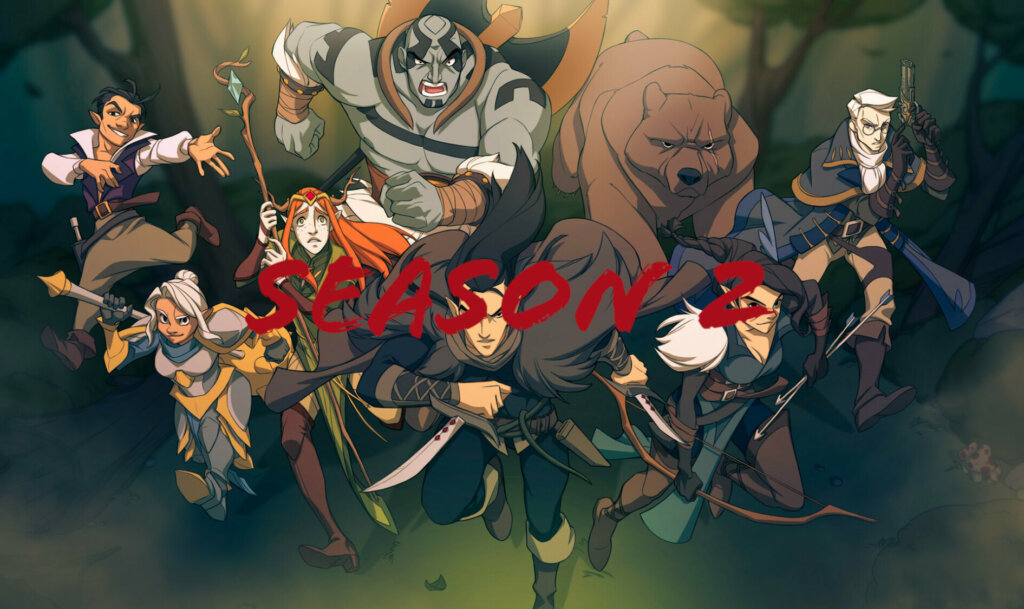 Un póster de la serie de Amazon conocida como The Legend of Vox Machina