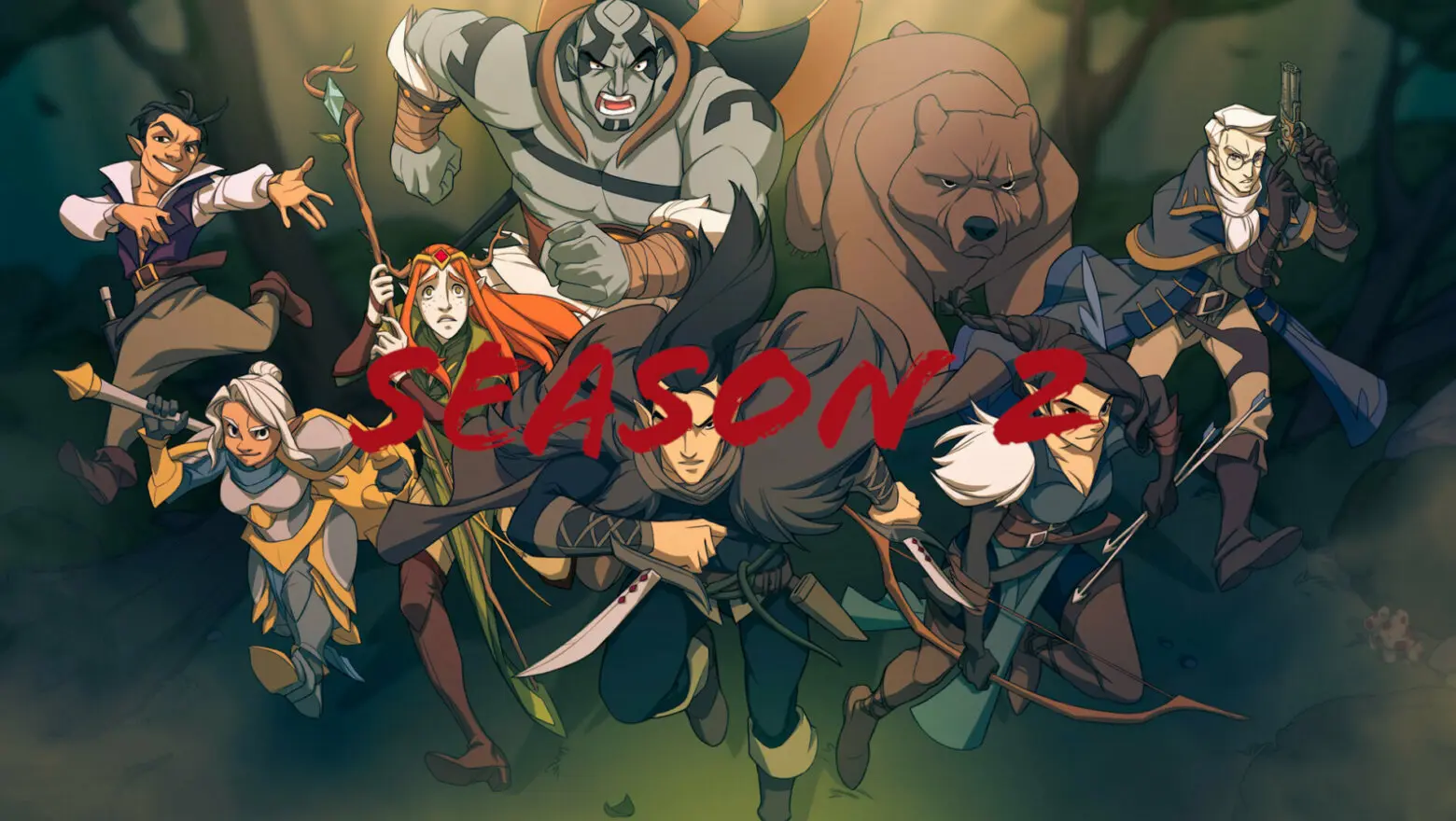 Un póster de la serie de Amazon conocida como The Legend of Vox Machina