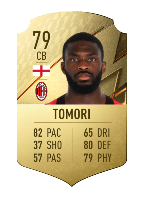 Carta Tomori oro único FIFA 22 Ultimate Team