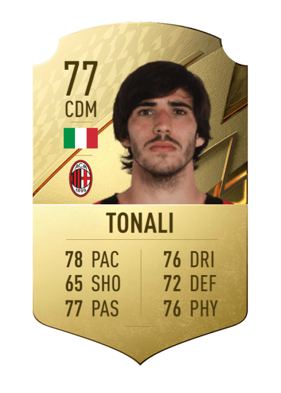 Carta Tonali oro único FIFA 22 Ultimate Team