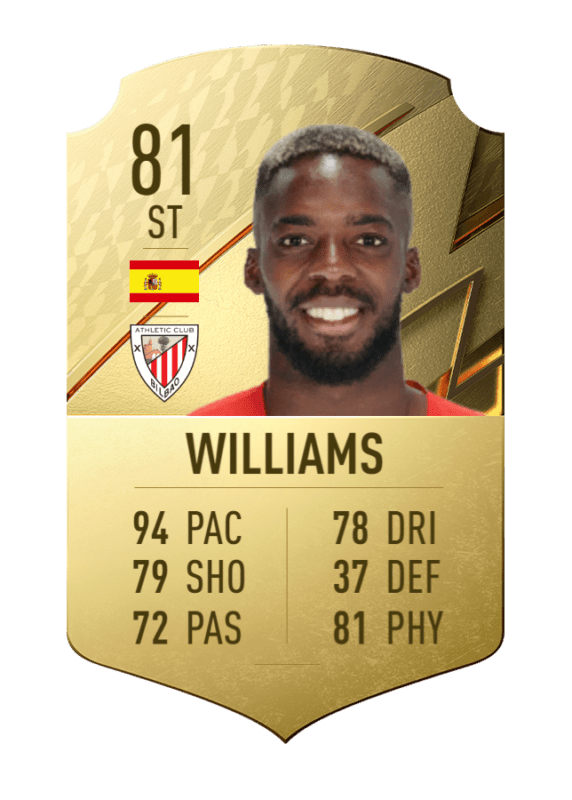 Carta Williams oro único FIFA 22 Ultimate Team