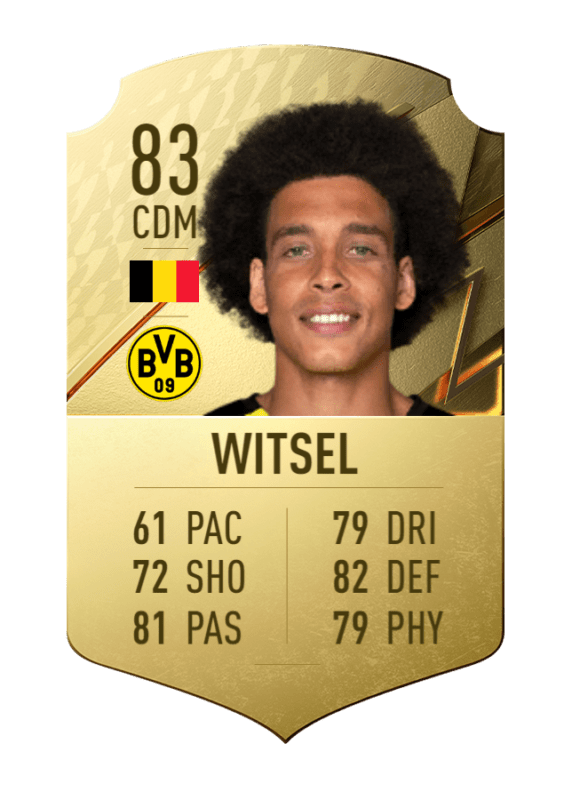 Carta Witsel oro único FIFA 22 Ultimate Team