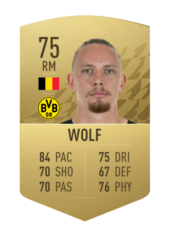 Carta Wolf oro no único FIFA 22 Ultimate Team