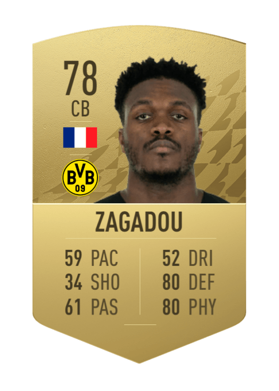 Carta Zagadou oro no único FIFA 22 Ultimate Team