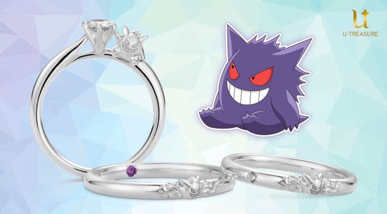 Imagen de Si te gusta Pokémon y te vas a casar, estos anillos de boda sobre Gengar son para ti y tu pareja