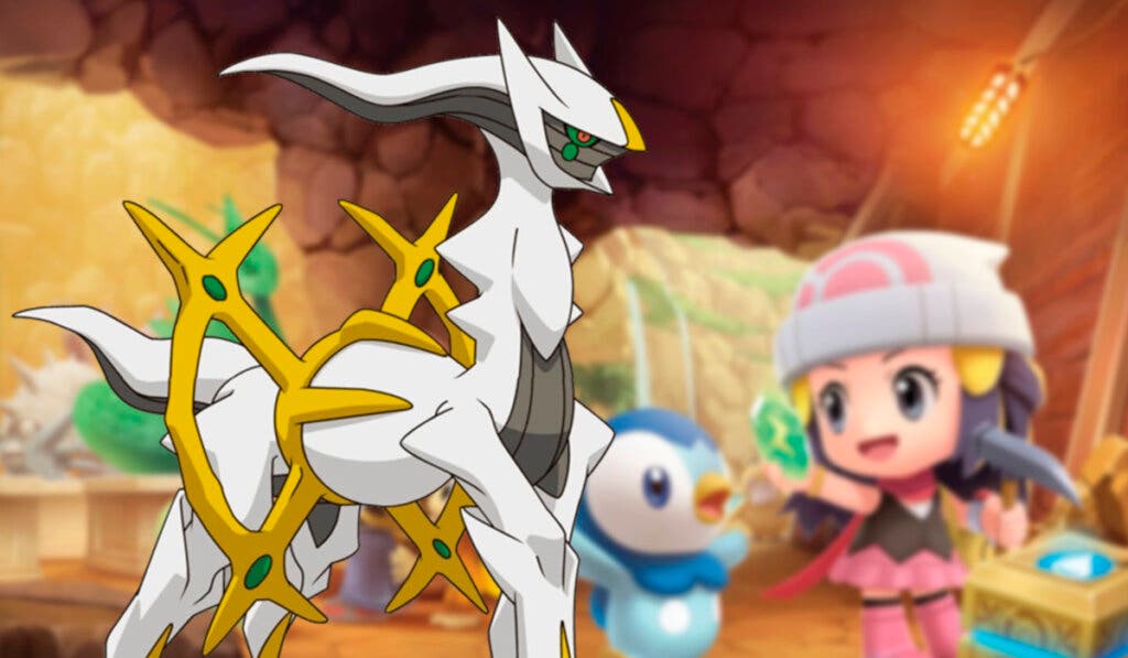 Arceus en Pokémon Diamante Brillante y Perla Reluciente