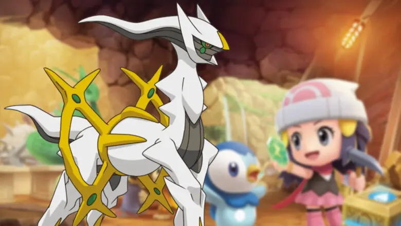 Arceus en Pokémon Diamante Brillante y Perla Reluciente