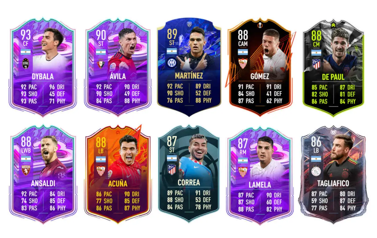 Links naranjas por Argentina de Facundo Medina Fantasy FUT FIFA 22 Ultimate Team