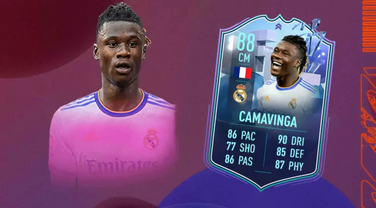 Imagen de FIFA 22: ¿Mejor que los centrocampistas más top de la Liga Santander? Review de Camavinga Fantasy FUT