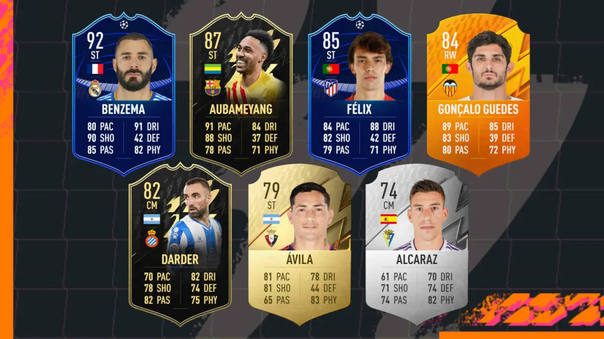 Mejores versiones In Form de los nominados al POTM de marzo de Liga Santander en FIFA 22 Ultimate Team