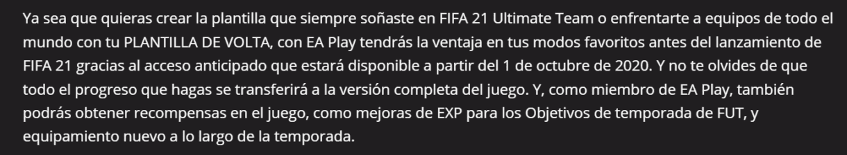 Explicación de EA Sports sobre el acceso anticipado de EA Live a FIFA 22