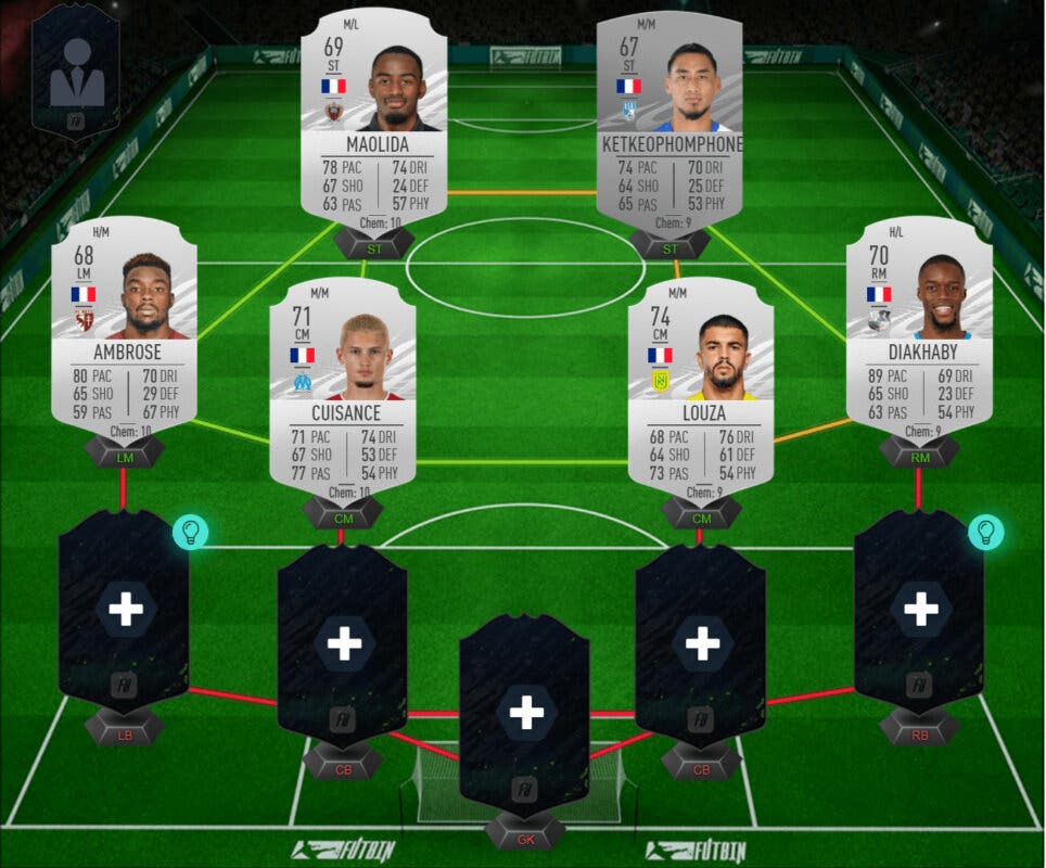 Combinación 4-4-2 Francia válida para "Megafiesta" FIFA 21 Ultimate Team