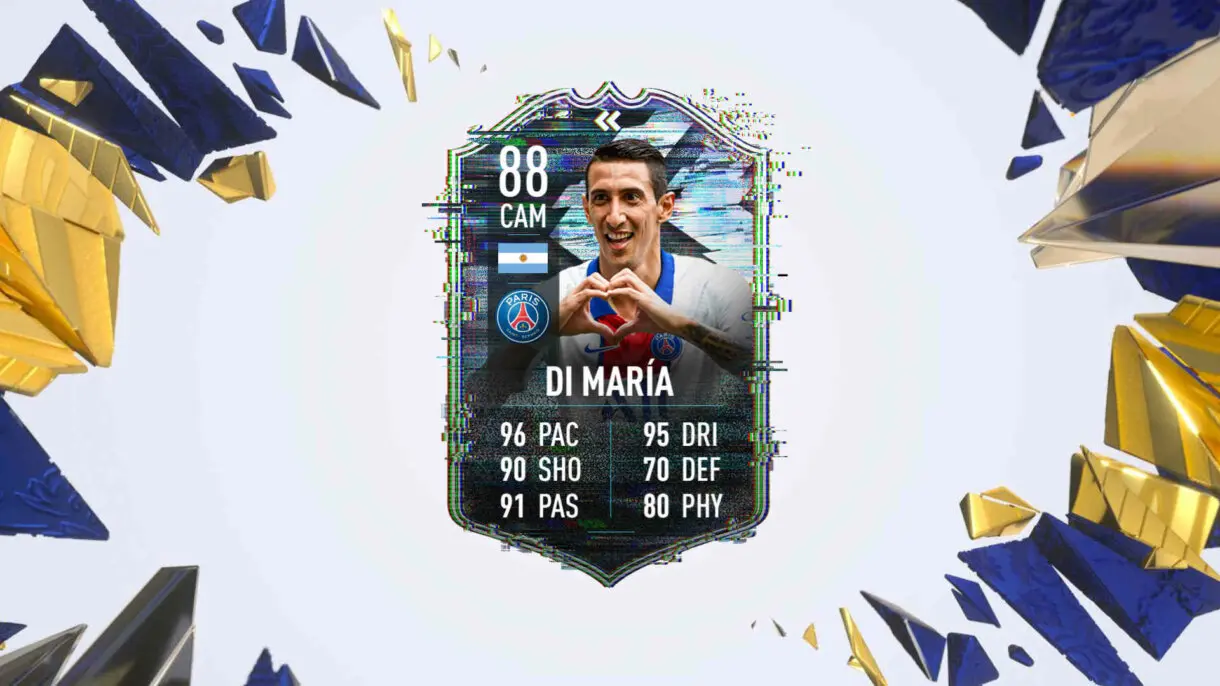 Hipotética carta Di María Flashback FIFA 21 Ultimate Team