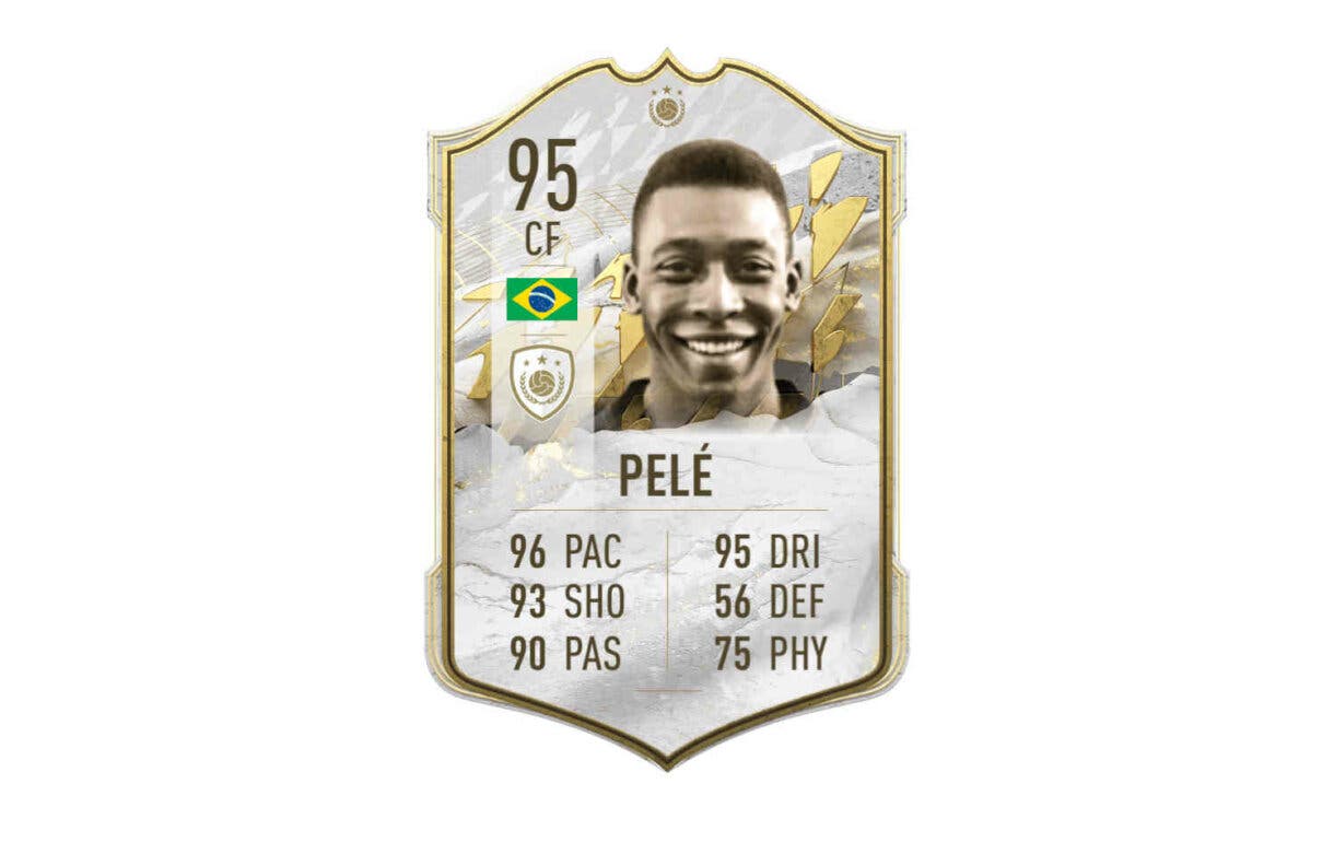 Carta Pelé Icono Medio FIFA 22 Ultimate Team