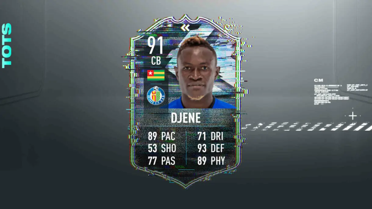 Hipotética carta Djené Flashback FIFA 21 Ultimate Team 