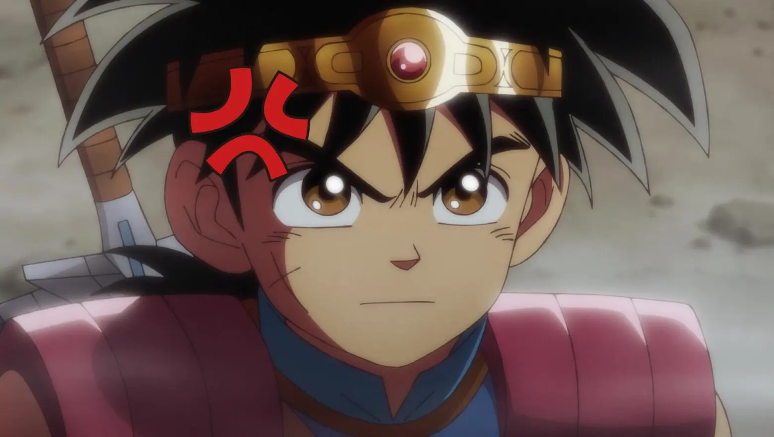 dragon quest the adventure of dai enfadado