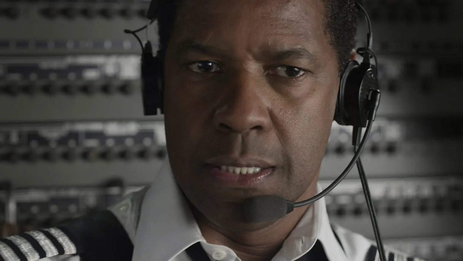 Denzel Washington en una escena de El vuelo