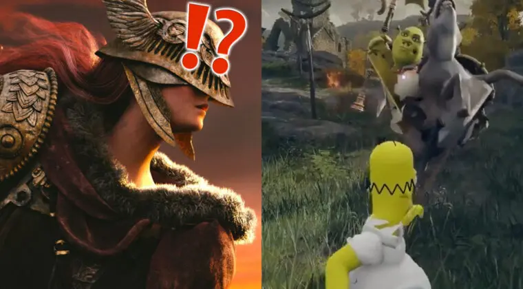 Imagen de Homer Simpson se adentra en Elden Ring y se enfrenta a Shrek, entre otros, gracias a estos locos mods