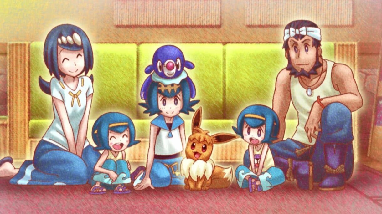 Familia de Nereida anime de Pokemon