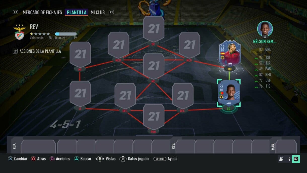 Combinación Adama Traoré FUTTIES y Semedo oro FIFA 21 Ultimate Team