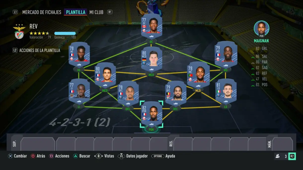 Plantilla barata Ligue 1 válida para los posibles objetivos Icon Swaps de FIFA 21 Ultimate Team