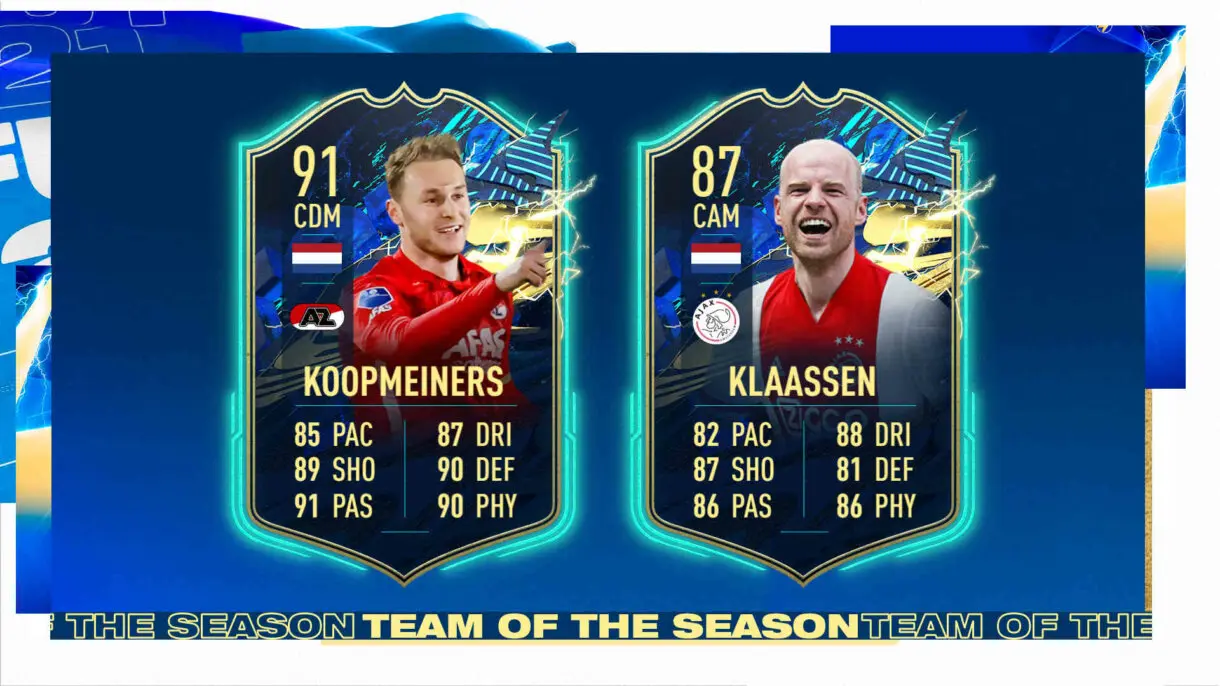 Centrocampistas TOTS Eredivisie FIFA 21 Ultimate Team