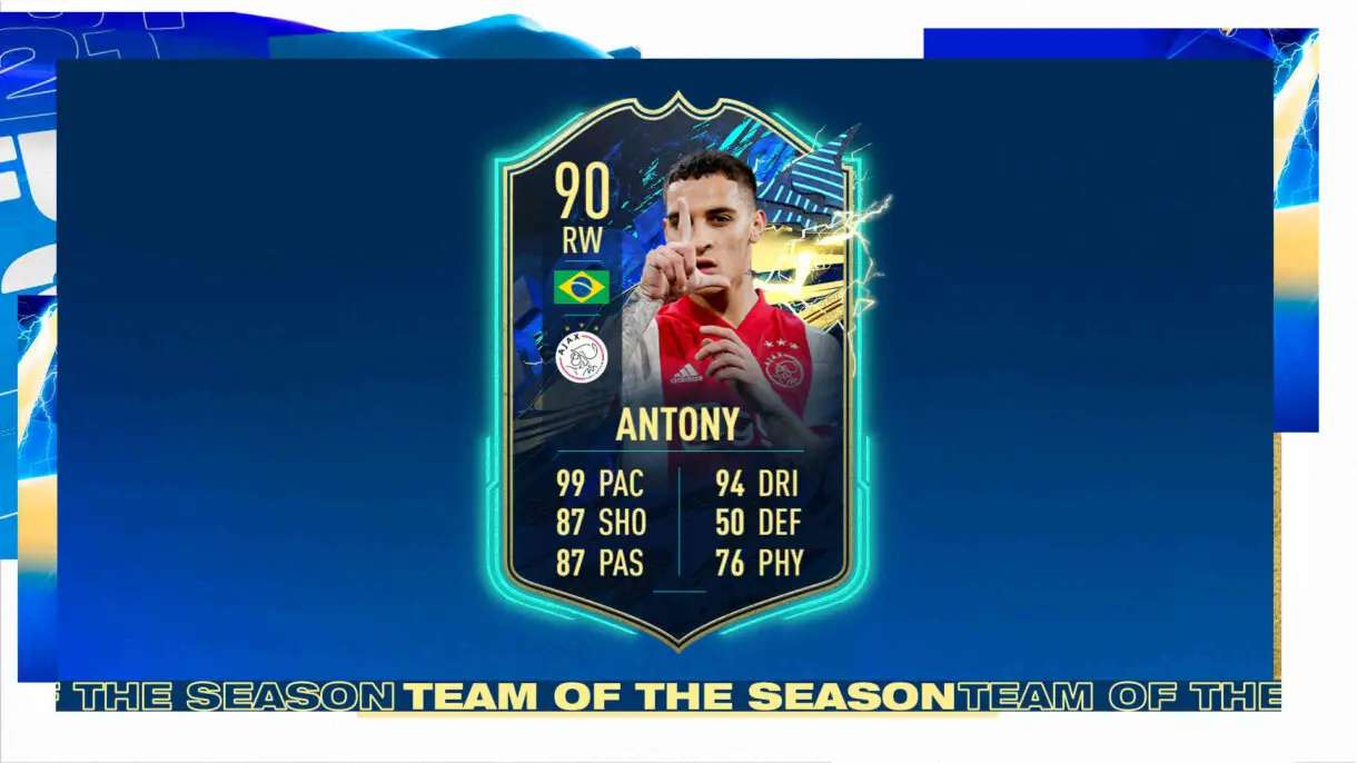 Carta Antony TOTS gratuita Eredivisie FIFA 21 Ultimate Team