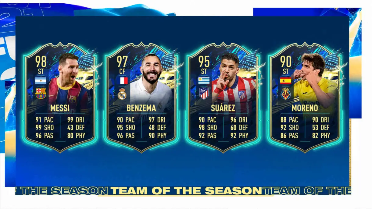 Cartas delanteros TOTS Liga Santander FIFA 21 Ultimate Team