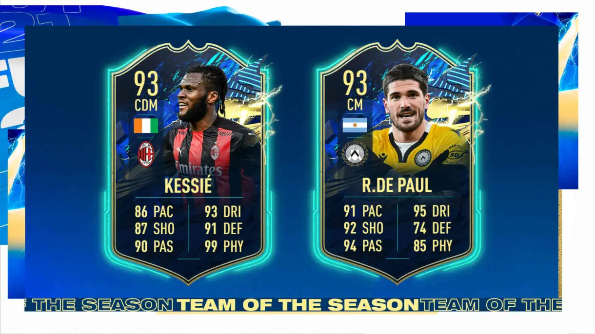 Cartas TOTS centrocampistas Serie A FIFA 21 Ultimate Team