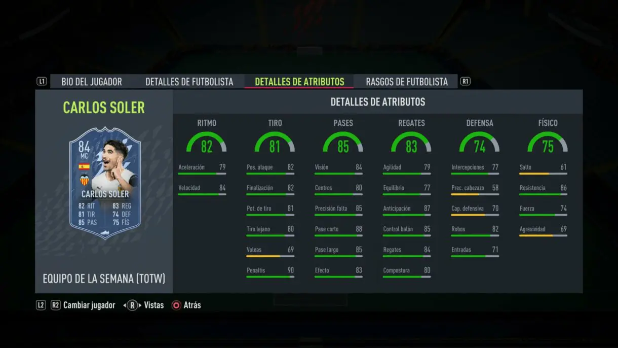 Stats in game Theo Hernández SIF FIFA 22 Ultimate Team