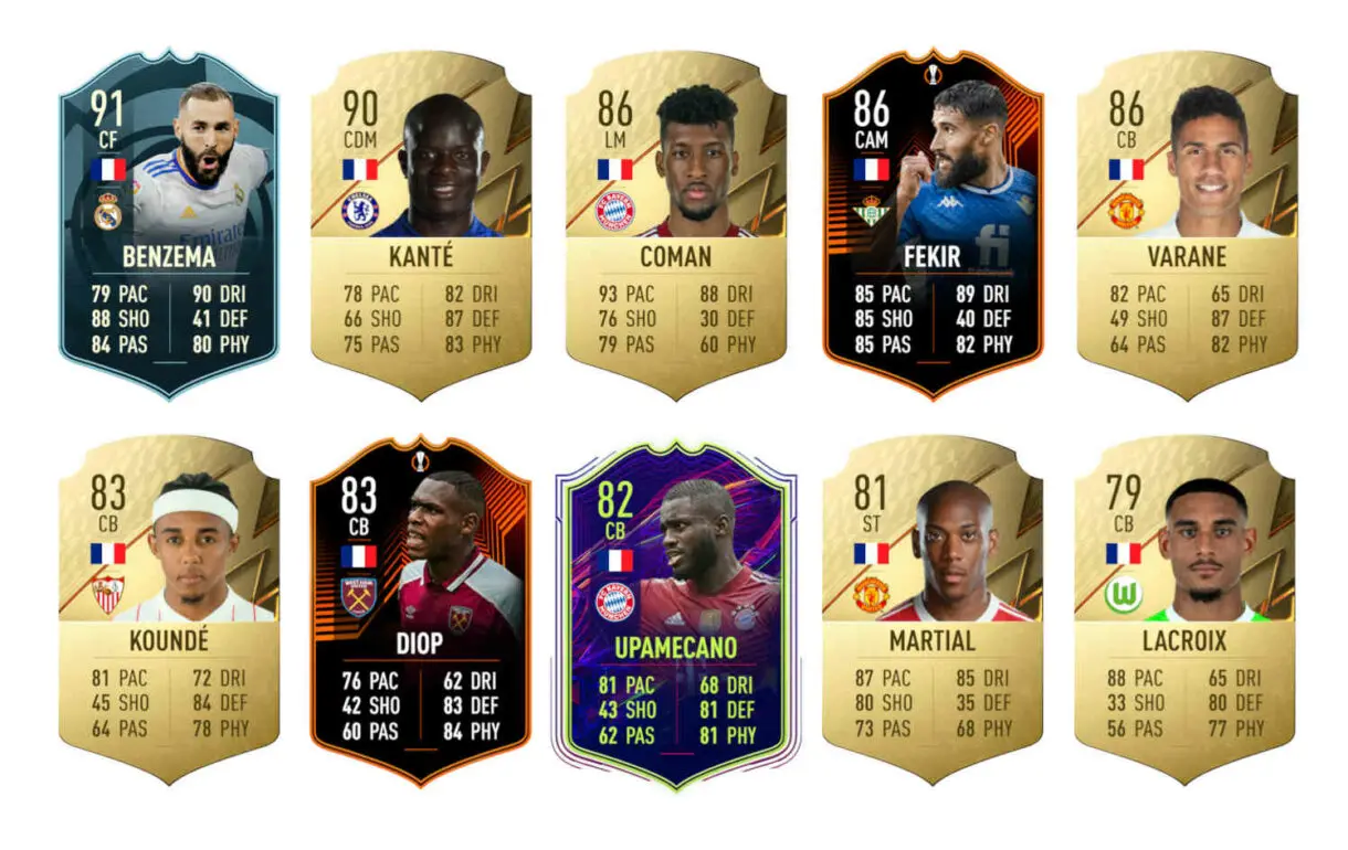 Links naranjas Amavi RTTF FIFA 22 Ultimate Team