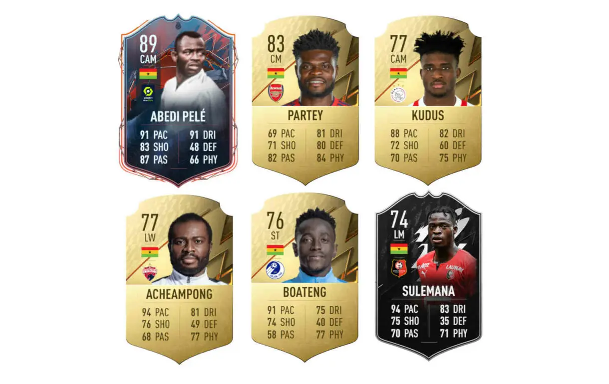 Links naranjas Ghana Boateng Moments FIFA 22 Ultimate Team