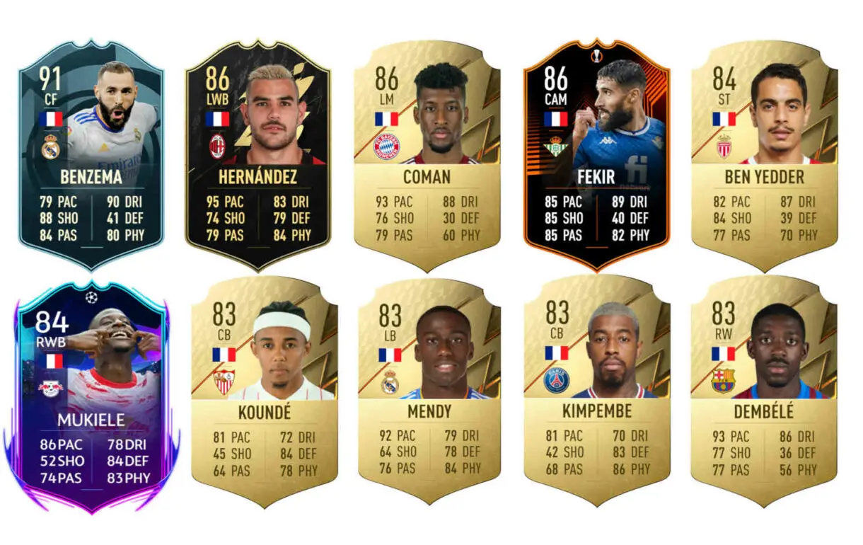 Links naranjas N´Golo Kanté Flashback FIFA 22 Ultimate Team