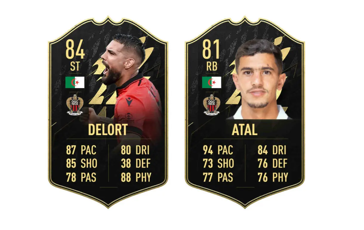 Links naranjas Argelia Mahrez Flashback FIFA 22 Ultimate Team