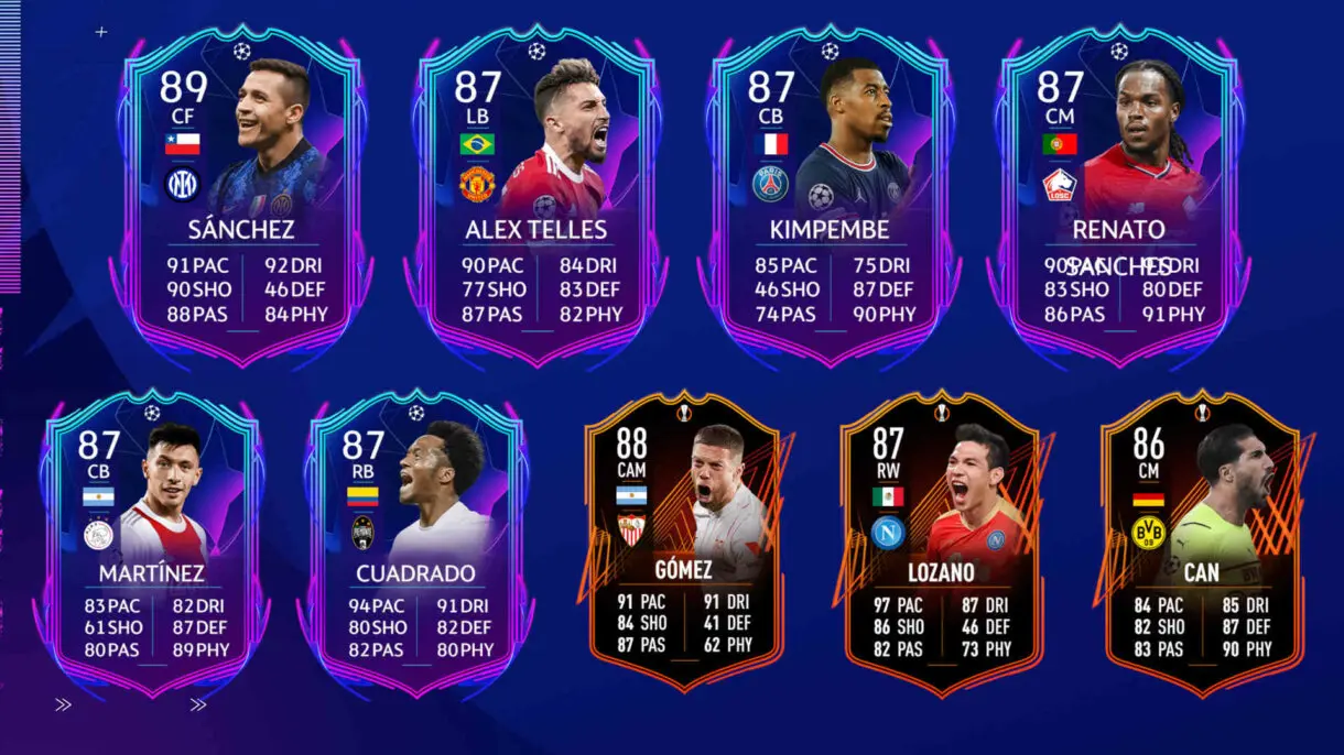 Cartas RTTF que ya no pueden mejorar más en FIFA 22 Ultimate Team