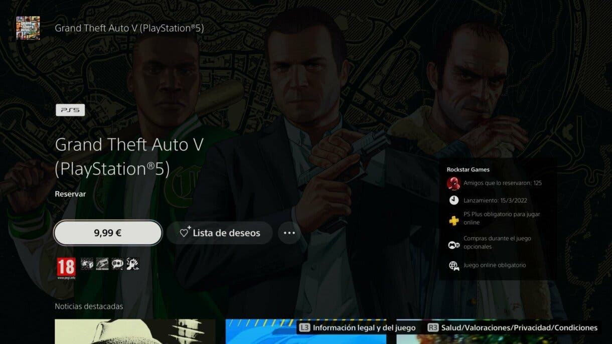 GTA V en Play Store