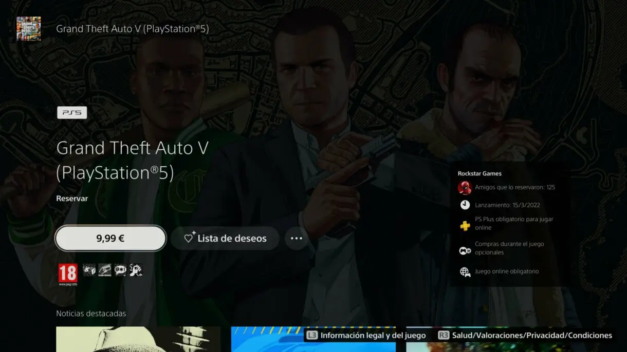 GTA V en Play Store