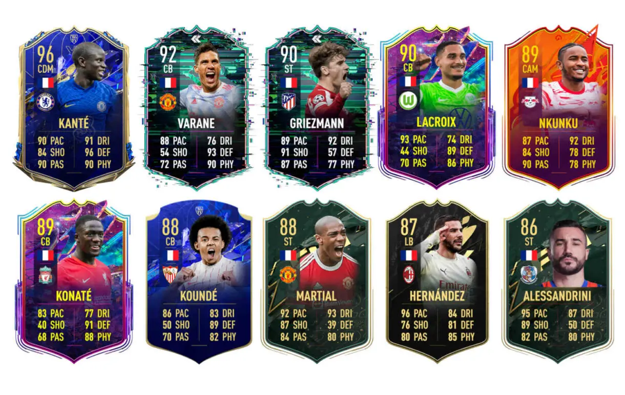 Links naranjas por Francia Tanguy Ndombélé FUT Birthday FIFA 22 Ultimate Team