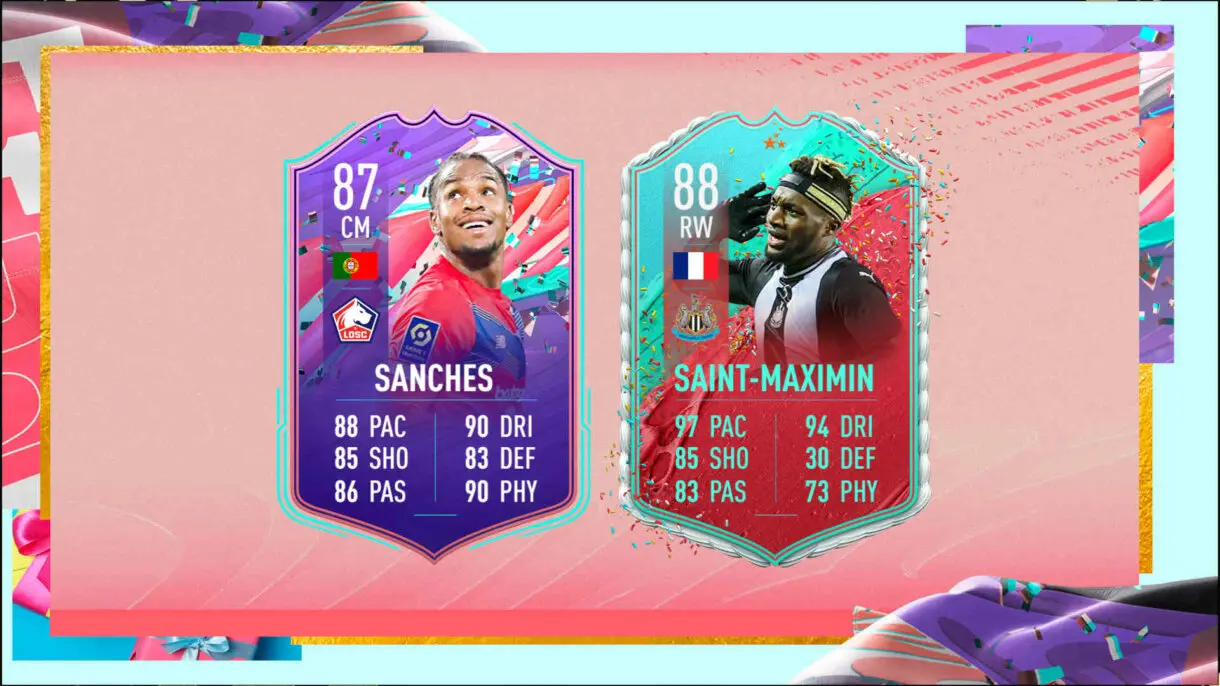 Cartas Renato Sanches (FIFA 21) y Saint-Maximin (FIFA 20) FUT Birthdya