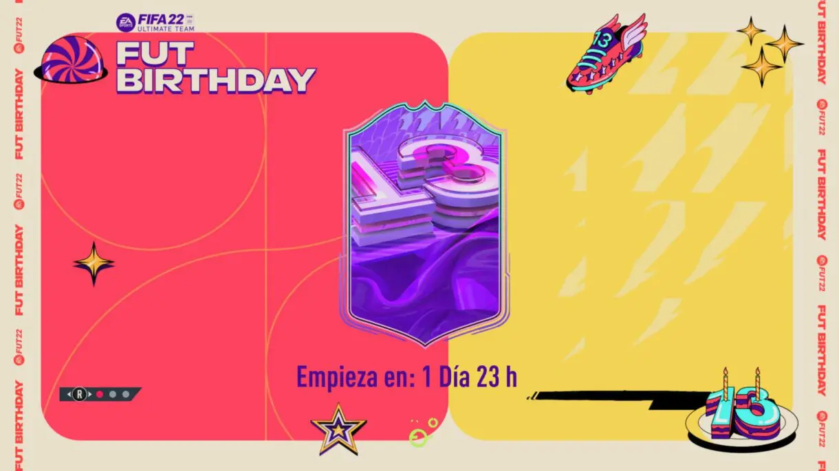 Diseño carta FUT Birthday FIFA 22 Ultimate Team