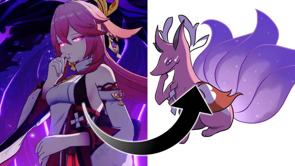 Personajes de Genshin Impact como Pokémon