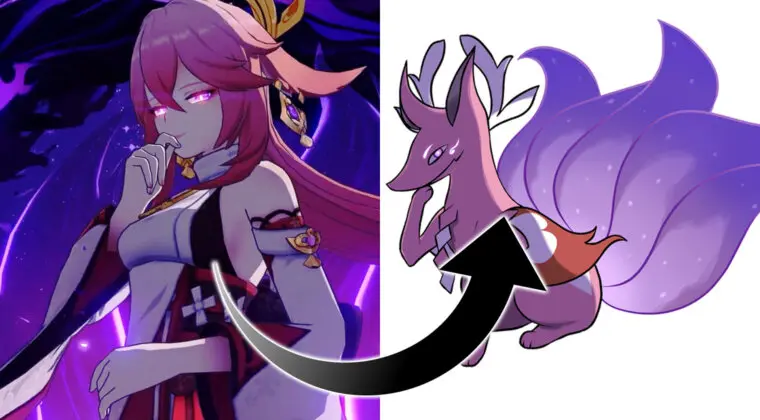 Imagen de Convierten a los personajes de Genshin Impact en personajes de Pokémon, ¡y con evoluciones!