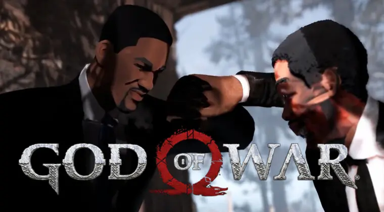 Imagen de El guantazo de Will Smith a Chris Rock acaba en paliza con este mod para God of War