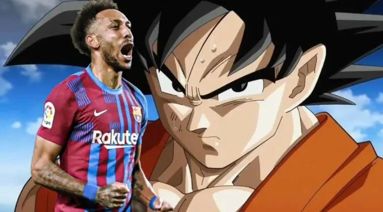 Imagen de Así ha sido la celebración de Aubameyang a lo Dragon Ball en El Clásico